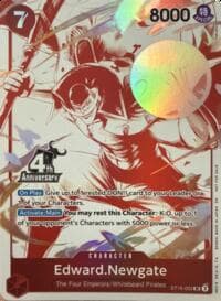 Edward.Newgate (4th Anniversary Treasure Campaign Pack) - One Piece Promotion Cards - One Piece Card Game card