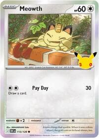 Meowth - ME: 30th Celebration - Pokemon card