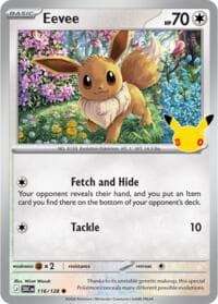 Eevee - ME: 30th Celebration - Pokemon card
