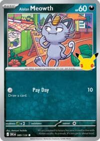 Alolan Meowth - ME: 30th Celebration - Pokemon card