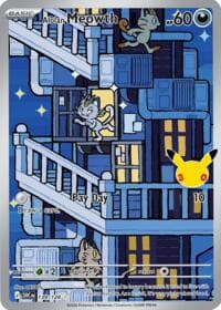 Alolan Meowth - ME: 30th Celebration - Pokemon card