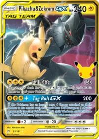 Pikachu & Zekrom GX - ME: 30th Celebration Classic Collection - Pokemon card