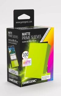 GameGenic Matte Prime Sleeves - Lime (100-Pack) - GameGenic Card Sleeves - Card Sleeves card