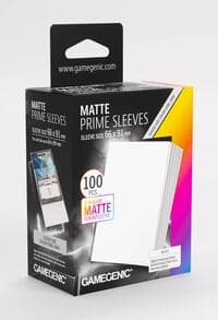 GameGenic Matte Prime Sleeves - White (100-Pack) - GameGenic Card Sleeves - Card Sleeves card