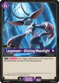 Loupmoon - Glinting Moonlight - EPR-009 - Palworld Promo Cards - Palworld OFFICIAL CARD GAME card