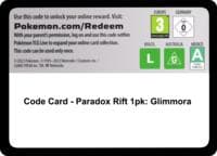 Code Card - Paradox Rift 1pk: Glimmora - SV04: Paradox Rift - Pokemon card