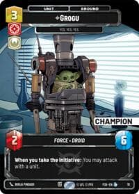 Grogu -  Yes. Yes. Yes. (Champion) - Sector and Regional Promos: Season 2 - Star Wars: Unlimited card
