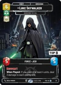 Luke Skywalker -  Answering the Call (Top 8) - Sector and Regional Promos: Season 2 - Star Wars: Unlimited card