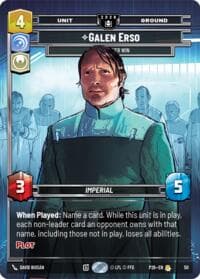 Galen Erso - You'll Never Win - Sector and Regional Promos: Season 2 - Star Wars: Unlimited card