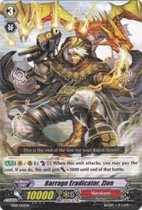 Barrage Eradicator, Zion - Trial Deck 9: Eradicator of the Empire - Cardfight Vanguard card
