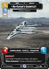 Bo-Katan's Gauntlet - Reinforce from Above (Foil) - Sector and Regional Promos: Season 2 - Star Wars: Unlimited card