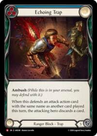 Echoing Trap - Usurp the Shadow Throne - Flesh and Blood TCG card