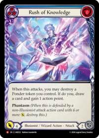 Rush of Knowledge - Usurp the Shadow Throne - Flesh and Blood TCG card