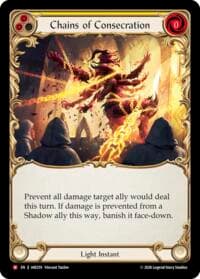 Chains of Consecration - Usurp the Shadow Throne - Flesh and Blood TCG card