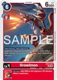 Growlmon - Chivalrous XIII - Digimon Card Game card