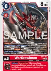 WarGrowlmon - Chivalrous XIII - Digimon Card Game card
