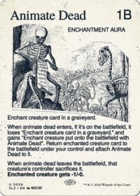 Animate Dead (0034) - Secret Lair x MSCHF: The Zeta Set - Magic: The Gathering card