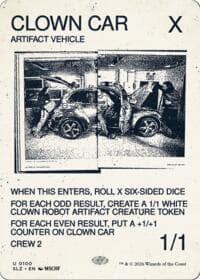 Clown Car (0100) - Secret Lair x MSCHF: The Zeta Set - Magic: The Gathering card