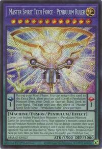 Master Spirit Tech Force - Pendulum Ruler  (Secret Rare) - Magnificent Monsters - YuGiOh card