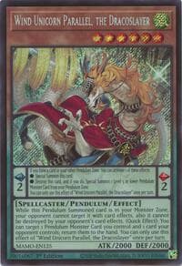 Wind Unicorn Parallel, the Dracoslayer - Magnificent Monsters - YuGiOh card