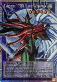 Favorite HERO Flame Wingman (Starlight Rare) (Extended Art) - Magnificent Monsters - YuGiOh card