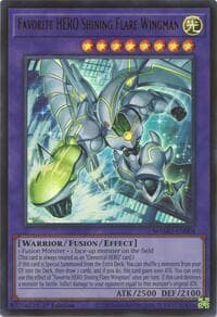 Favorite HERO Shining Flare Wingman - Magnificent Monsters - YuGiOh card
