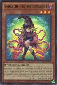 Gagaga Girl - Cell Phone Subtraction - Magnificent Monsters - YuGiOh card