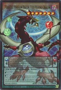 Odd-Eyes Pendulum Dragon, Four Heavenly Dragons (Extended Art) - Magnificent Monsters - YuGiOh card