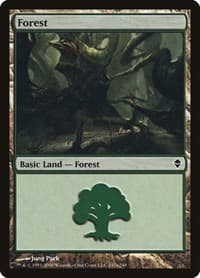 Forest (247a) - Zendikar - Magic: The Gathering card