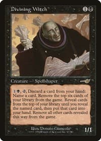 Divining Witch - Nemesis - Magic: The Gathering card