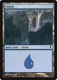 Island (235a) - Zendikar - Magic: The Gathering card