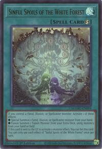 Sinful Spoils of the White Forest - Magnificent Monsters - YuGiOh card