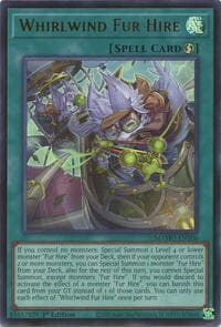 Whirlwind Fur Hire - Magnificent Monsters - YuGiOh card