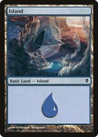 Island (236a) - Zendikar - Magic: The Gathering card