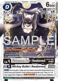 Sistermon Noir (Awakened) // Mickey Bullet (Awakened) - Chivalrous XIII - Digimon Card Game card