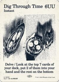Dig Through Time (0016) - Secret Lair x MSCHF: The Zeta Set - Magic: The Gathering card