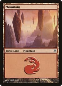 Mountain (242a) - Zendikar - Magic: The Gathering card