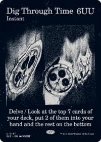 Dig Through Time (0137) - Secret Lair x MSCHF: The Zeta Set - Magic: The Gathering card