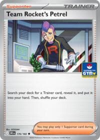Team Rocket's Petrel - 176/182 (GYM) - Southeast Asia Exclusives - Pokemon card