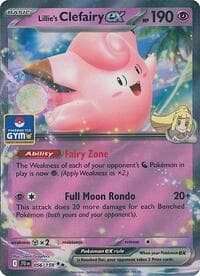 Lillie's Clefairy ex - 056/159 (GYM) - Southeast Asia Exclusives - Pokemon card