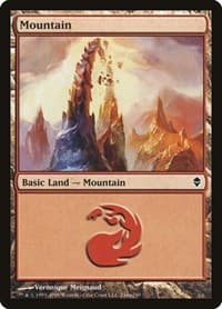 Mountain (244a) - Zendikar - Magic: The Gathering card
