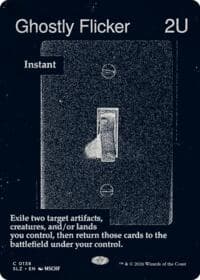 Ghostly Flicker (0138) - Secret Lair x MSCHF: The Zeta Set - Magic: The Gathering card