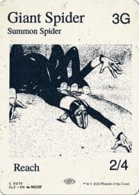 Giant Spider (0075) - Secret Lair x MSCHF: The Zeta Set - Magic: The Gathering card