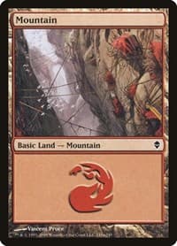 Mountain (245a) - Zendikar - Magic: The Gathering card