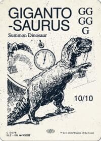 Gigantosaurus (0076) - Secret Lair x MSCHF: The Zeta Set - Magic: The Gathering card