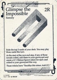 Glimpse the Impossible (0058) - Secret Lair x MSCHF: The Zeta Set - Magic: The Gathering card