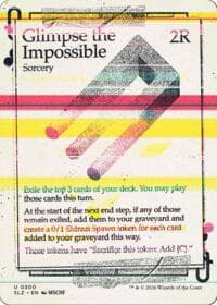 Glimpse the Impossible (0300) - Secret Lair x MSCHF: The Zeta Set - Magic: The Gathering card