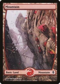 Mountain (245) - Full Art - Zendikar - Magic: The Gathering card