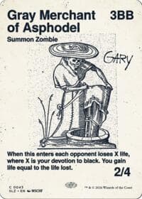 Gray Merchant of Asphodel (0043) - Secret Lair x MSCHF: The Zeta Set - Magic: The Gathering card