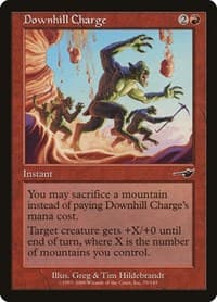 Downhill Charge - Nemesis - Magic: The Gathering card